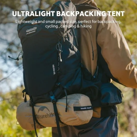 Naturehike Mongar UL Hiking Tent - Moon Rock Sand (55+80+55)*210*105